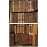 A collection of Antiquarian titles mainly leather bound incl. Goldsmith, Froissart, Clarendon,