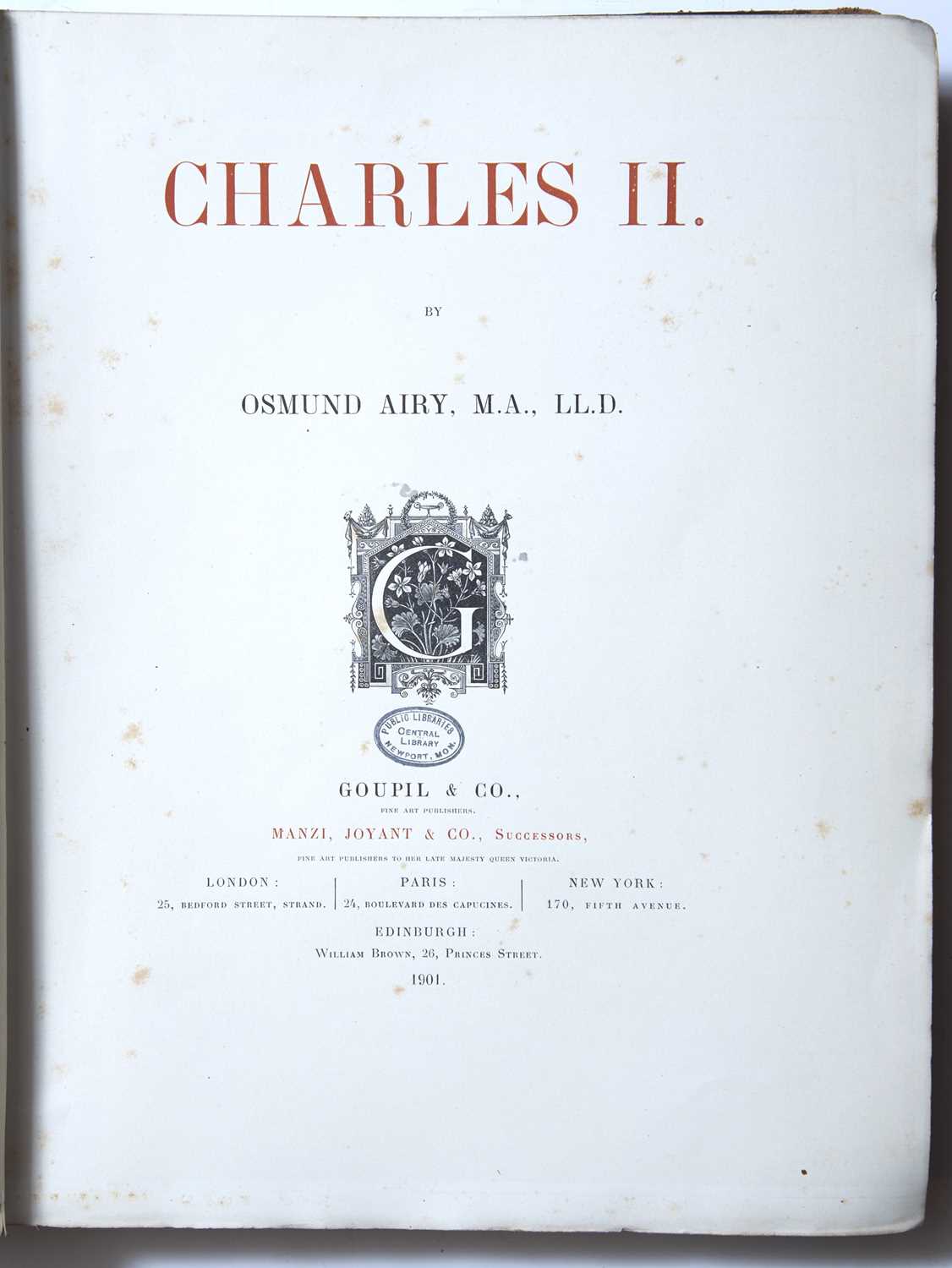 Airy (Osmund) 'Charles II' plus Gardiner (Samuel Rawson) 'Oliver Cromwell' plus Henderson (T.F.) ' - Image 2 of 2