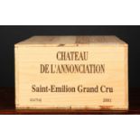 Twelve bottles of Chateau De L'Annonciation 2001, Saint Emilion Grand Cru (12).Condition report: