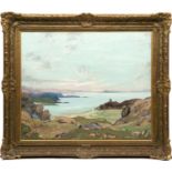 James B Cook (20th century English school) a Scottish coastline, oil on canvas, signed lower