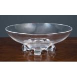 A 20th century Stuben glass bowl signed to the base, 20.5cm diameter x 7.5cm highCondition report: