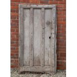 A 17th century iron studded elm door 90cm wide x 165cm highCondition report: Signs of old woodworm