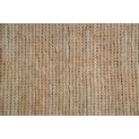 A large contemporary woven jute rug, 300cm x 397cmCondition report: In good used condition.