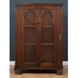T.E. Lawrence (of Arabia) interest: An Oak wardrobe, in poor condition, removed from No. 2
