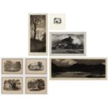 A collection of wood engravings and etchings, artists to include: Joan Hassall; K * M * Lindsley (