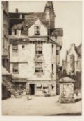 Alexander P Thomson (1887-1962) Knox's House, Edinburgh, etching, pencil signed in the margin, 25