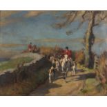 George Mortram Moorhouse (1882-1960) 'Coming Home', signed, oil on canvas board, 39 x 49.5cm