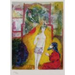 After Marc Chagall Arabian Nights, lithograph in colours, numbered 219/333 and with publisher's