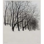 Paul Bisson (b.1938) 'Winter', 'Spring', 'Summer' and 'Autumn', etchings in colour, a set of four,