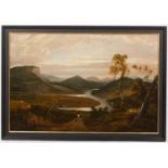 19th Century English School 'Valley of the Tay...', indistinctly signed 'Frank', oil on canvas, 59 x