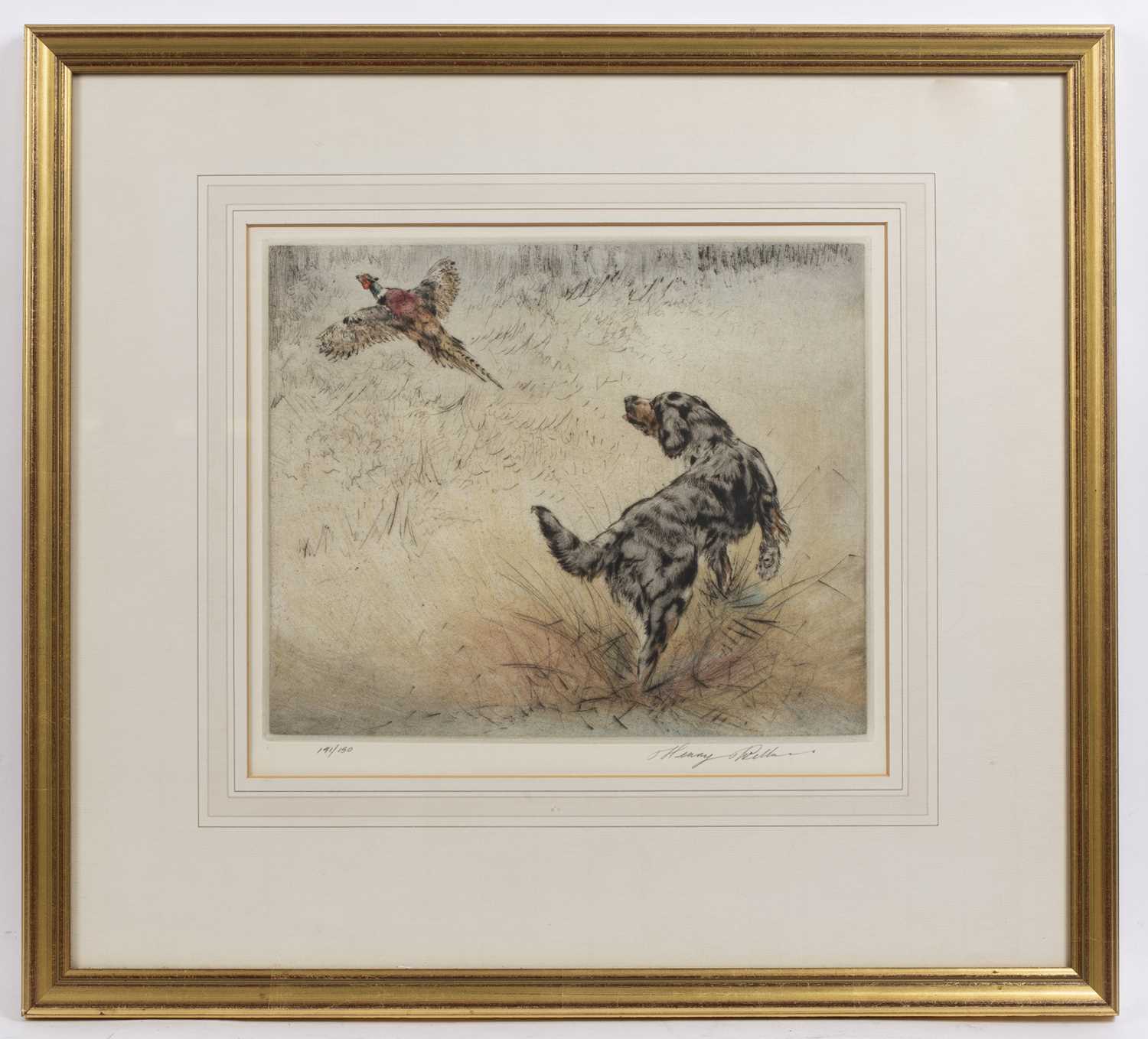 Henry Wilkinson (1921-2011) A Gordon Setter and pheasant, etching, pencil signed in the margin and - Image 3 of 6