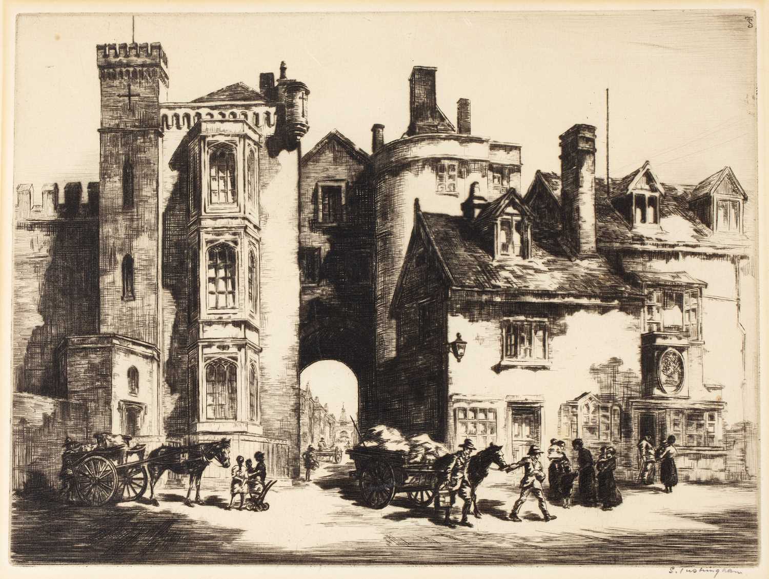 James McBey (1883-1959) 'Jewish Quarter Tetuan', etching, signed in the margin, 20 x 25cm; and one - Image 2 of 2