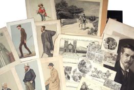 A folio of mixed prints and engravings to include: Samuel & Nathaniel Buck (X 5); Vanity Fair (X