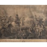 John Hall after Benjamin West The Battle of the Boyne, engraving, pub. c.1781, 47 x 59cm