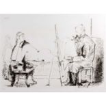 After Pablo Picasso (881-1973) Le Peintre et son Modale 198/500, signed and numbered in pencil by