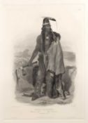 Ackermann & Co. (pubs) A Minatare Chief, engraving, 51 x 35cm (im), 78 x 65cm (sh); and eleven