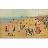 After Helen Bradley 'Blackpool Sands', print in colours, pencil signed by the artist, printed by