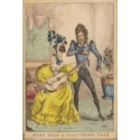 William Heath 'Hope told a flattering tale', etching, hand-coloured, published by Thomas Macloan, 36