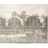 Walter Sickert Sussex Palace, Regents Park, etching, published by Ernest Brown & Phillips at The