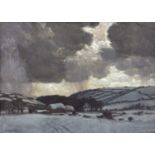 Ernest Procter (1886-1935) 'Passing Snow Storm', oil on canvas, 176 x 245cm Ernest Procter better