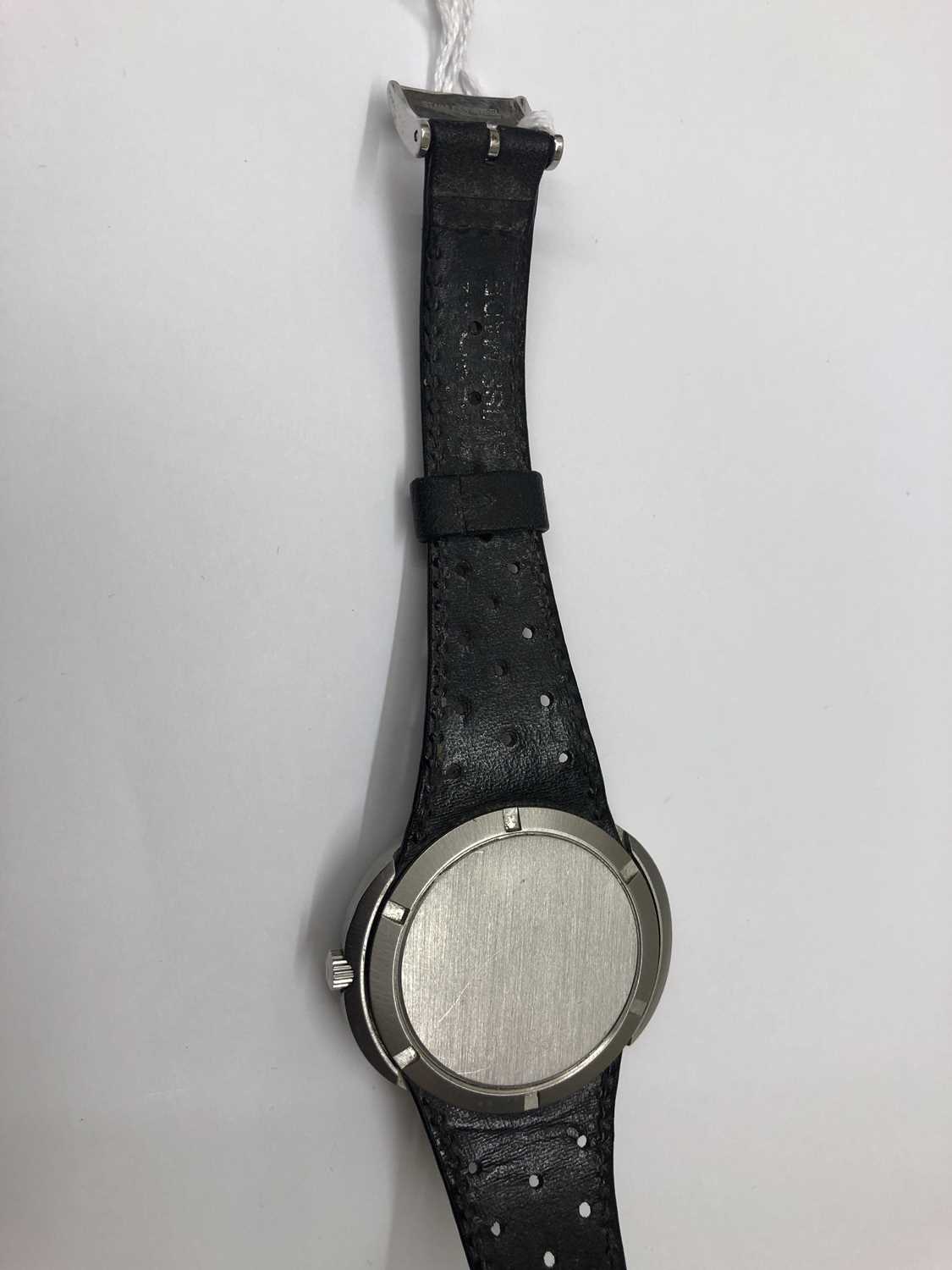 A stainless steel 'Dynamic' automatic wristwatch by Omega, circa 1970, the circular dial with - Image 7 of 8