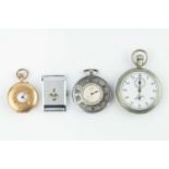 A collection of watches, comprising a half hunter fob watch, to a keyless wind movement, the