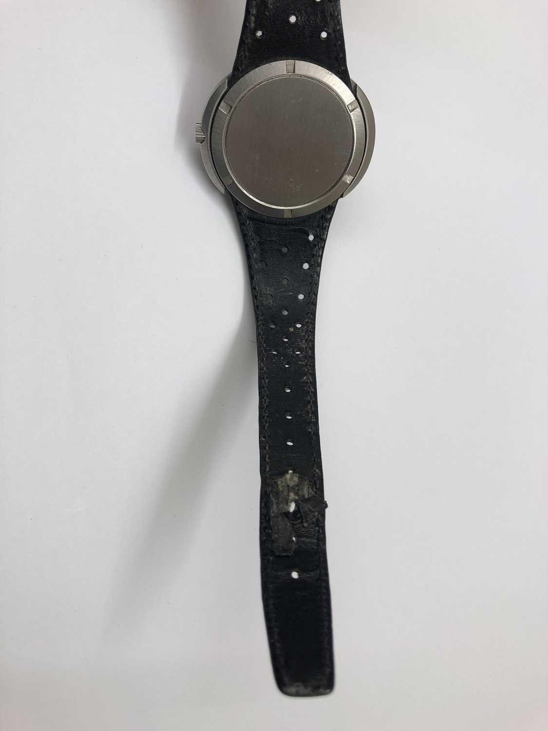A stainless steel 'Dynamic' automatic wristwatch by Omega, circa 1970, the circular dial with - Image 8 of 8