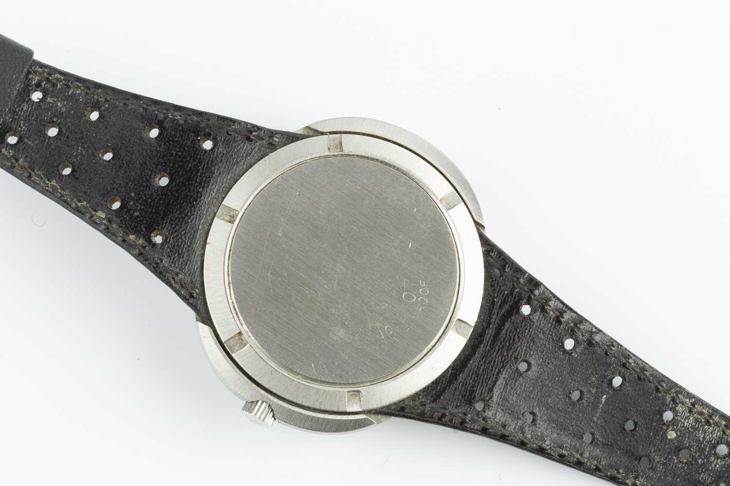 A stainless steel 'Dynamic' automatic wristwatch by Omega, circa 1970, the circular dial with - Image 3 of 8