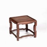 Hardwood stand Chinese, 19th Century with stylised wooden legs, 17.5cm high x 20cm across