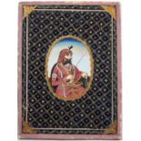 Sikh School Painting Indian of Hari Singh Nalwa-Maharajha Ranjits Singhs General, on card, 31cm x