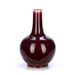 Sang de boeuf bottle vase Chinese, 20th Century 38cm highCondition report: Good condition.