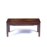 Huanghuali low table/opium table Chinese, in the Ming style with rectangular top, 88cm long x 43cm