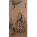 Late 19th/early 20th Century Chinese School 'Fungshen - Study of a man in robes' watercolour on