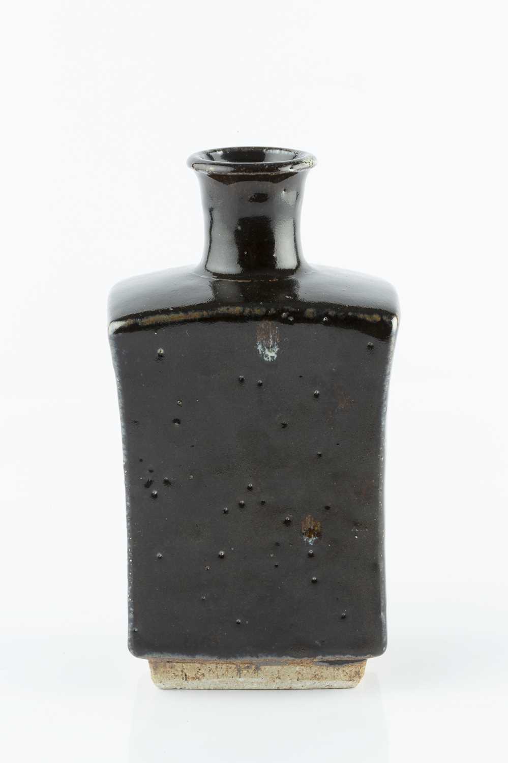 William Marshall (1923-2007) Bottle vase tenmoku two impressed potter's seals 21.5cm high. - Image 2 of 3