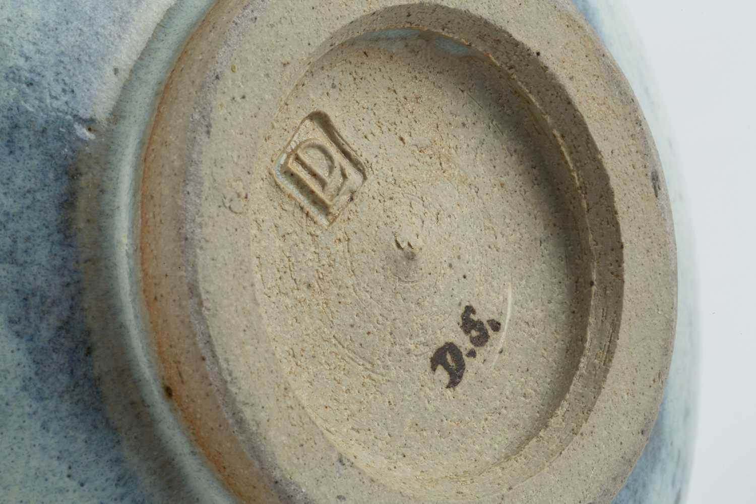 David Leach (1911-2005) Bowl light blue glaze impressed potter's seal 10cm high, 17.5cm diameter. - Image 3 of 3