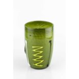 Ermanno Nason (1928-2013) for Cenedese Murano art glass vase, circa 1968 mottled green glass with