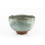 Ray Finch (1914-2012) at Winchcombe Pottery Large bowl blue glaze impressed potter's seal 16cm high,