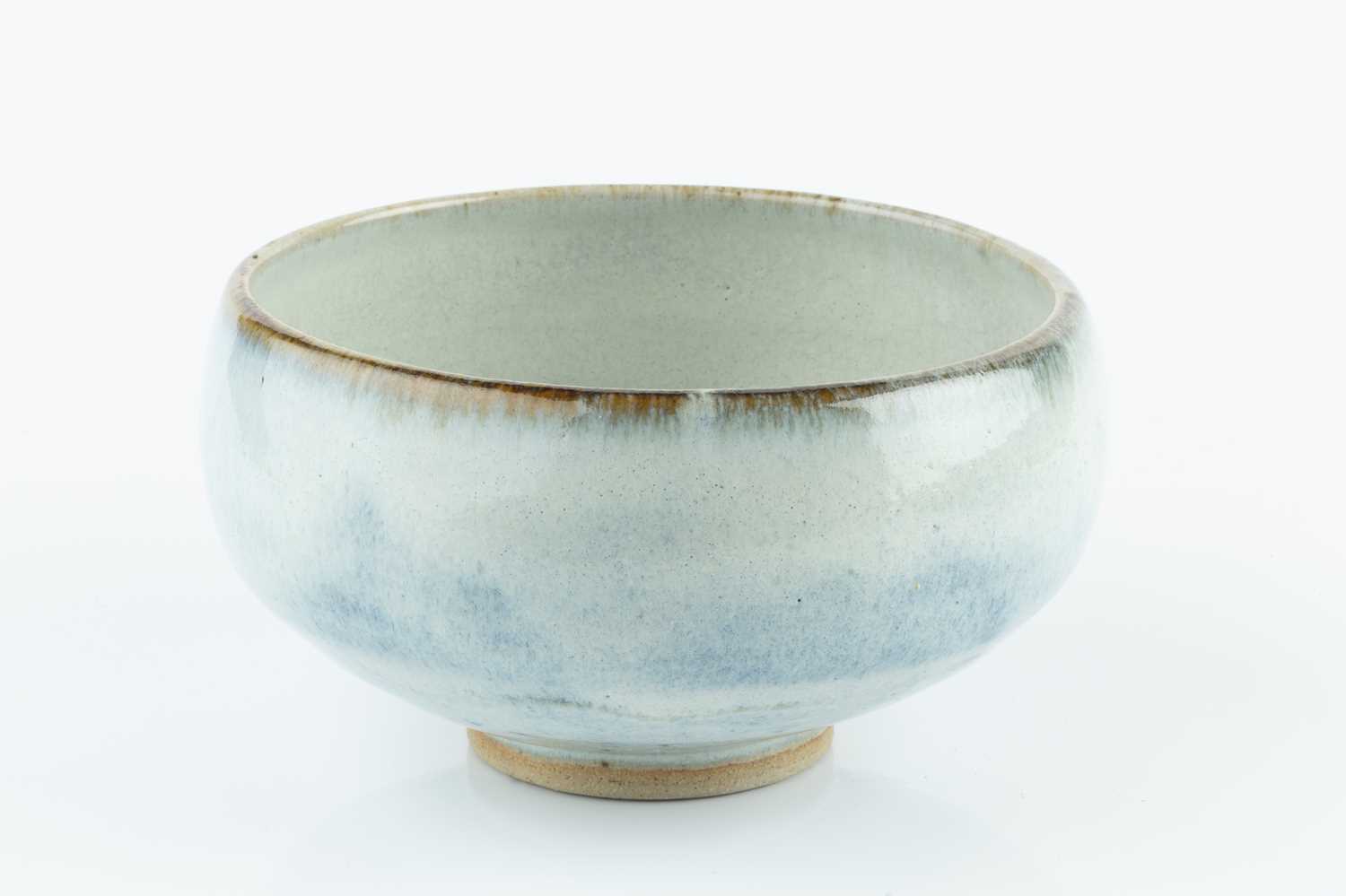 David Leach (1911-2005) Bowl light blue glaze impressed potter's seal 10cm high, 17.5cm diameter. - Image 2 of 3