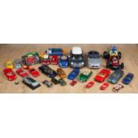 A collection of classic and modern metal toy cars to include a boxed Lamborghini Diablo 1990 by