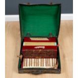 An early to mid 20th century Geraldo piano accordion 41cm wide x 40cm deepCondition report: all keys