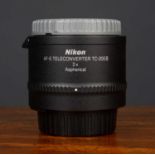 A Nikon AF-S Teleconverter TC-20E III 2x Aspherical. Serial number 260050Condition report: Good no