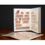 A collection of approximately 1000 Penny Red Stamps, presented in a book with slip-in sleeves and