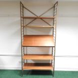 A 1970's Ladderax style book shelf,