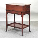 An Edwardian mahogany surprise drinks cabinet