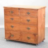 An antique pine chest,