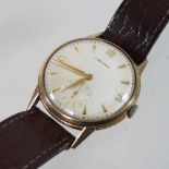 A 1950's Longines 9 carat gold gentleman's wristwatch,