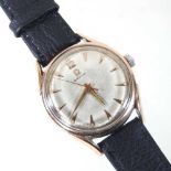 A 1960's Omega gentleman's gold plated and steel cased wristwatch,