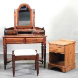 A Ducal pine dressing table,