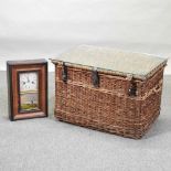 A wicker trunk,