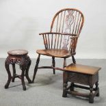 A 20th century Windsor style armchair,